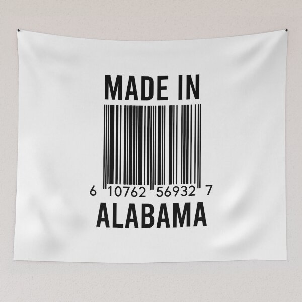 Aperçu de l'œuvre Fabriqué en Alabama créée et vendue par RandomStuffShop.