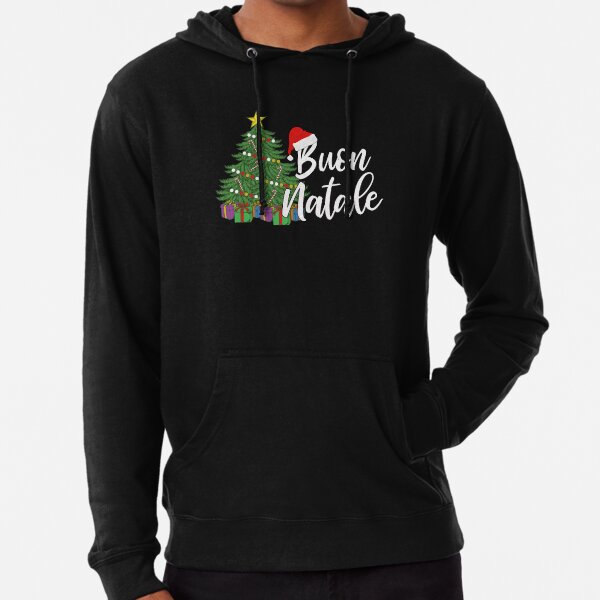 Italian Christmas Tanti Auguri Merry Christmas Buon Natale Lightweight Hoodie