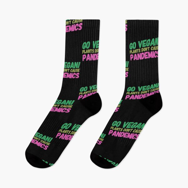 Item preview, Go Vegan, Plants don't cause pandemics, Funny vegan, vegan humor designed and sold by Mandala108.