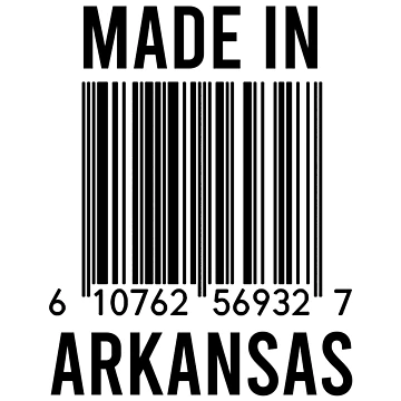 Artwork thumbnail, Made In Arkansas by RandomStuffShop