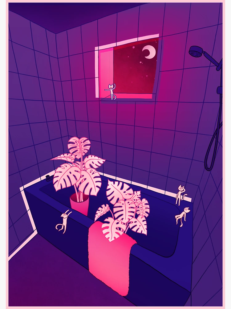 Imagen 3 de 3, Pegatina con la obra Monstera, diseñada y vendida por RaspberryMoon.