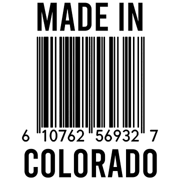 Artwork thumbnail, Made In Colorado by RandomStuffShop