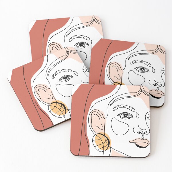 Item preview, Girl Face Linear designed and sold by kubilayilhan.