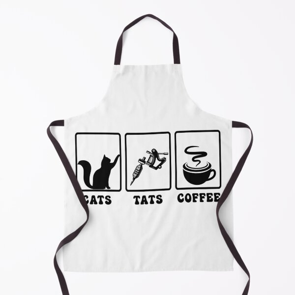 Item preview, Cats, Tats, and Coffee - Black designed and sold by LovenLaughter.
