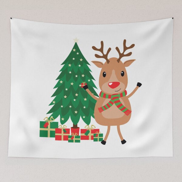 Item preview, Christmas Reindeer Pattern Classic Rudolph Holidays Merry Xmas designed and sold by treasure-crafts.