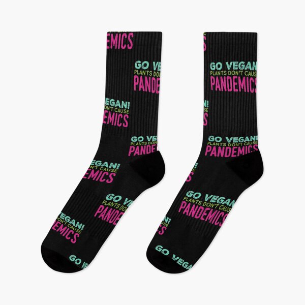 Item preview, Go Vegan, Plants don't cause pandemics, Funny vegan, vegan humor designed and sold by Mandala108.