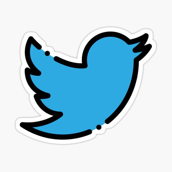 Twitter Bird Logo Stickers for Sale