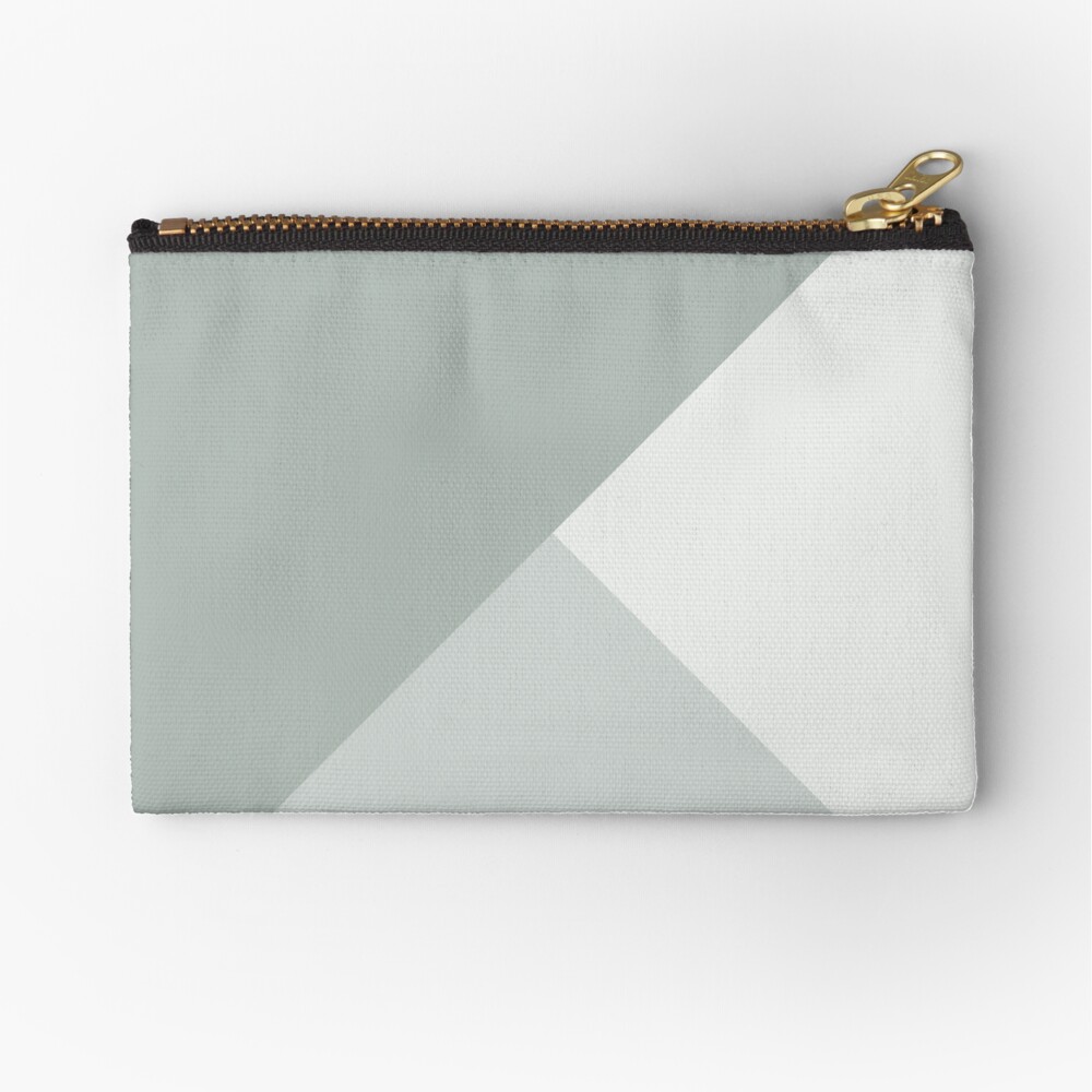 Gradient Geometry - Ash Zipper Pouch