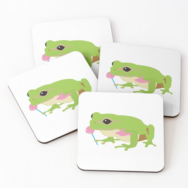 Item preview, Frog Licking a Pink Lollipop designed and sold by idovedesign.