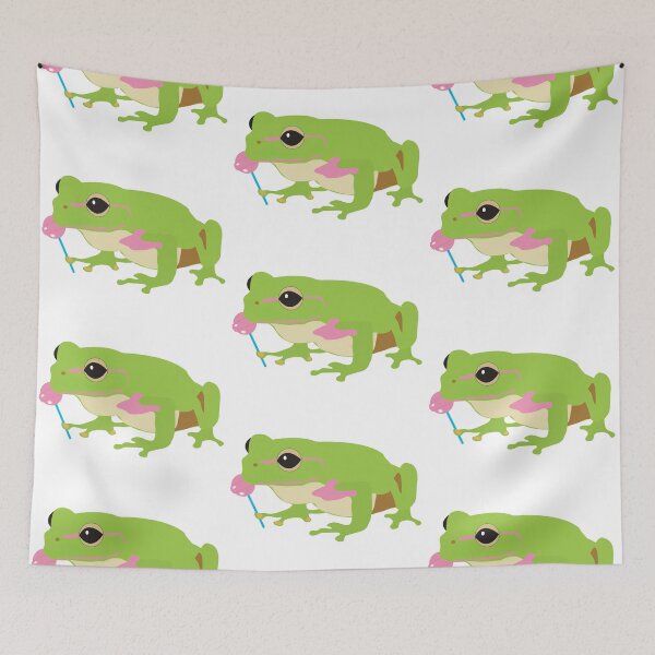Item preview, Frog Licking a Pink Lollipop designed and sold by idovedesign.