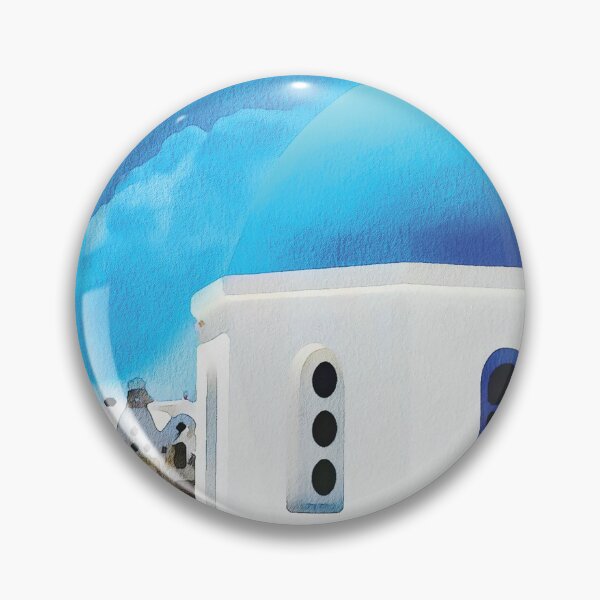 Item preview, Santorini island, watercolour effect. designed and sold by Gerald Waters.