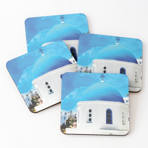 Item preview, Santorini island, watercolour effect. designed and sold by Gerald Waters.
