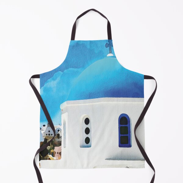 Item preview, Santorini island, watercolour effect. designed and sold by Gerald Waters.