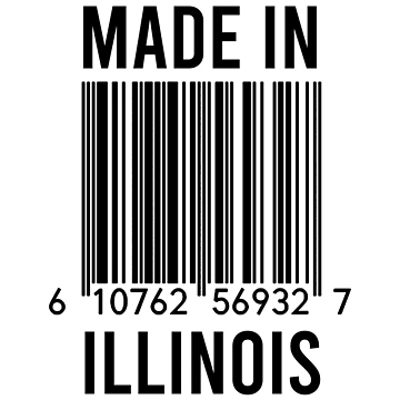 Artwork thumbnail, Made In Illinois by RandomStuffShop