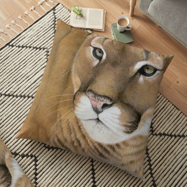 Mountain Lion Floor Pillow