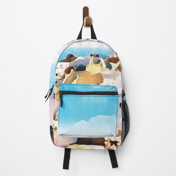 Item preview, Santorini island, whitewashed buildings watercolour effect. designed and sold by Gerald Waters.