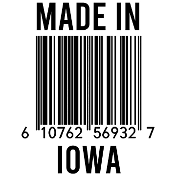 Artwork thumbnail, Made In Iowa by RandomStuffShop