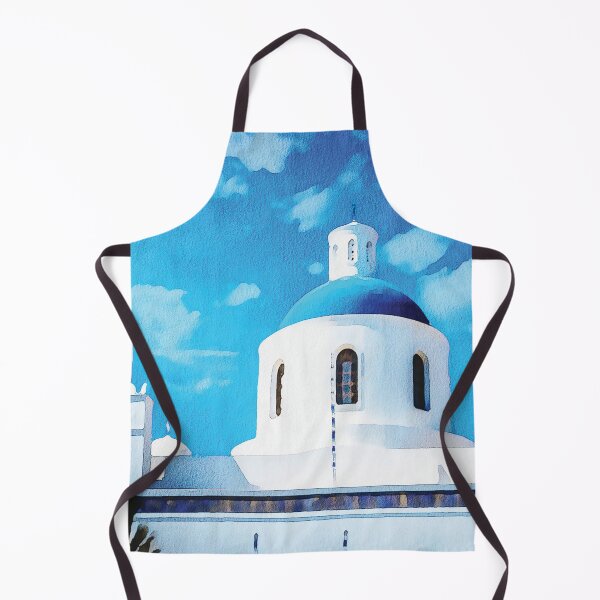 Item preview, Santorini island, whitewashed buildings watercolour effect. designed and sold by Gerald Waters.