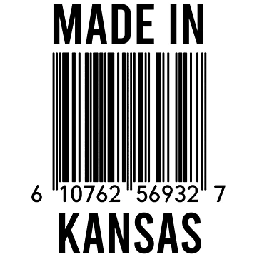 Artwork thumbnail, Made In Kansas by RandomStuffShop