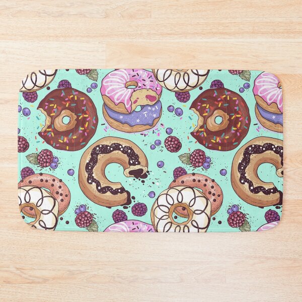 Item preview, Kawaii Cute Foodie Sugar Sweet Berries Chocolate Donuts designed and sold by IamTrending.