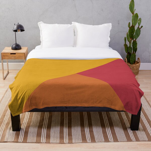 Aperçu de l'œuvre Géométrie mélangée Jaune Orange Rouge créée et vendue par La Chic.