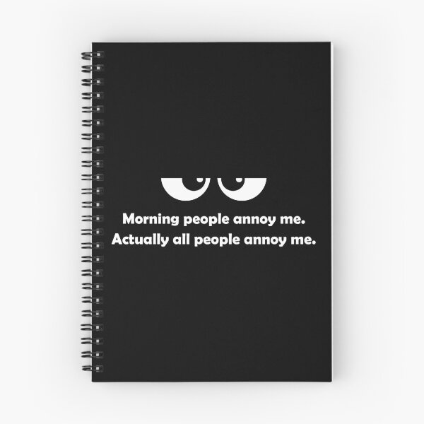 Item preview, Morning people annoy me. designed and sold by Marlon Fernandes.