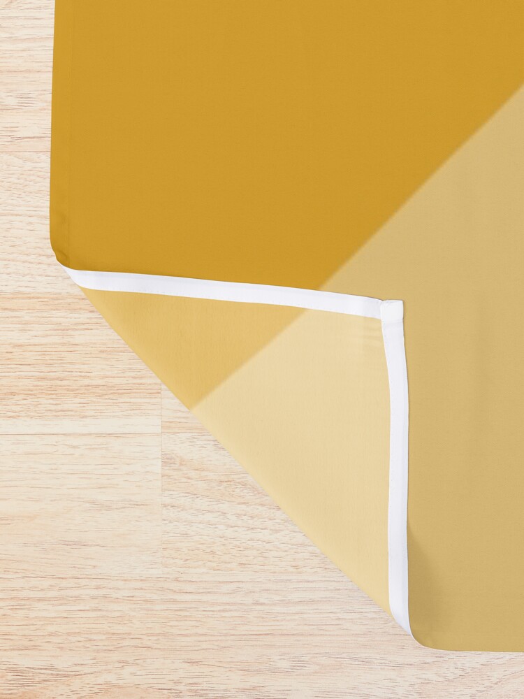 Thumbnail 2 of 5, Shower Curtain, Gradient Geometry - Mustard designed and sold by colorandpattern.