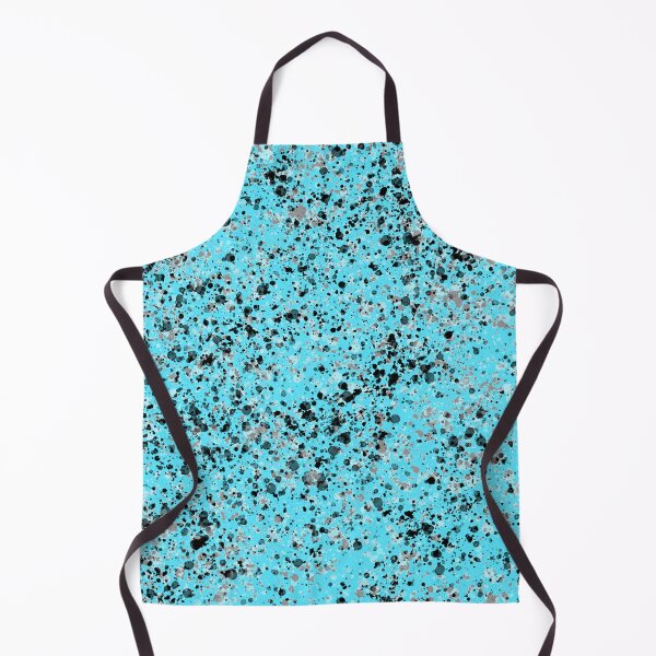 Item preview, Splatter Design in Black and Grey on Teal Blue designed and sold by Whoopsidoodle.