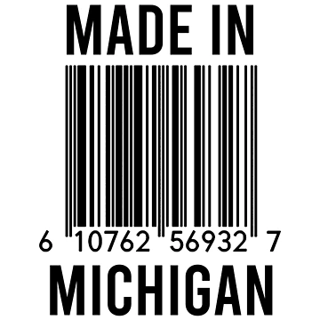 Artwork thumbnail, Made In Michigan by RandomStuffShop