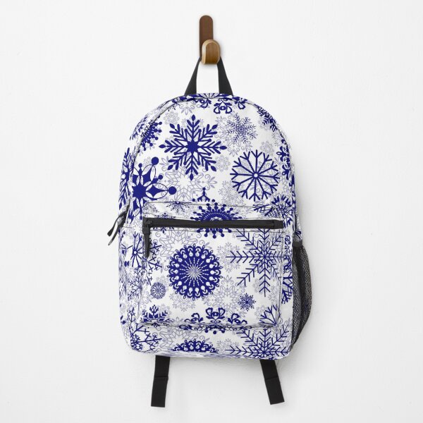 Item preview, Navy blue snowflake pattern designed and sold by RoyalPeople.