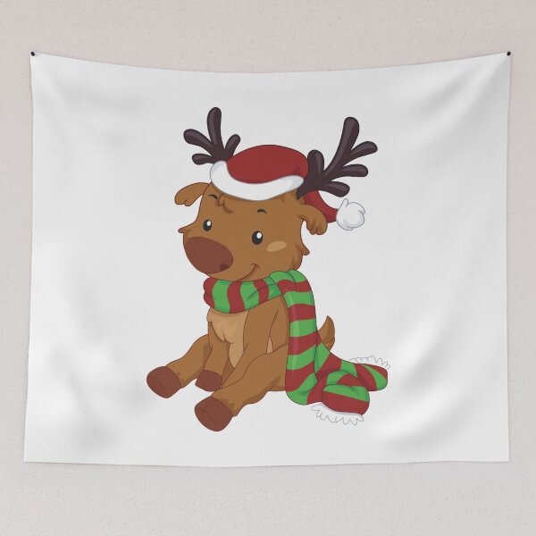 Item preview, Christmas Reindeer Pattern Classic Rudolph Holidays Merry Xmas designed and sold by treasure-crafts.