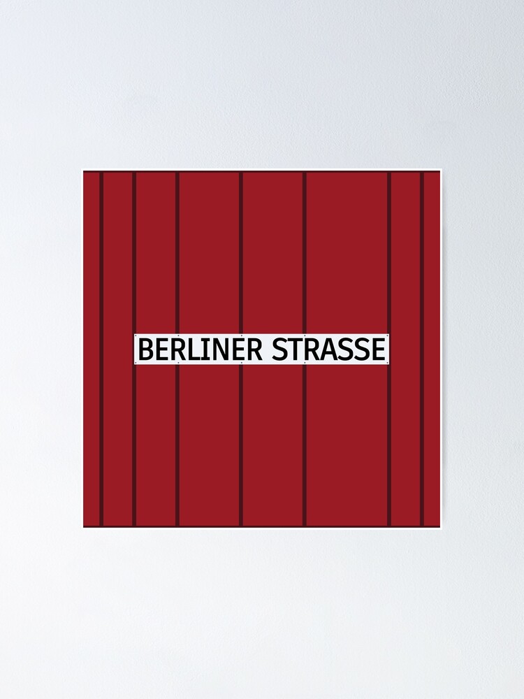 Alternate view of Berliner Straße Station Tiles (Berlin U7) Poster