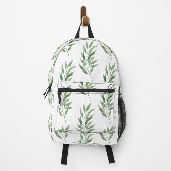 Item preview, Green watercolor eucalyptus branch pattern designed and sold by helga-wigandt.