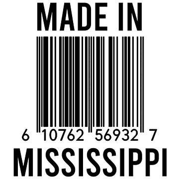 Artwork thumbnail, Made In Mississippi by RandomStuffShop