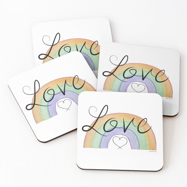 Item preview, love pastel rainbow with heart designed and sold by angeldarkling.