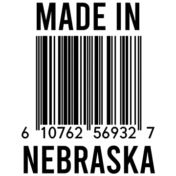 Artwork thumbnail, Made In Nebraska by RandomStuffShop