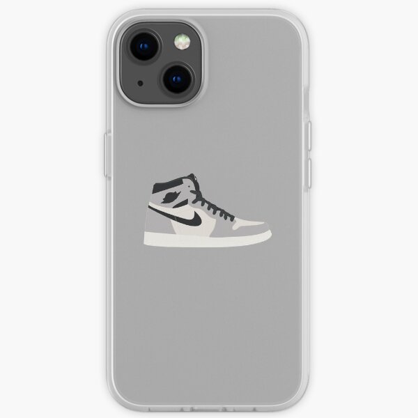 Jordan 1 desafiante gris Funda blanda para iPhone