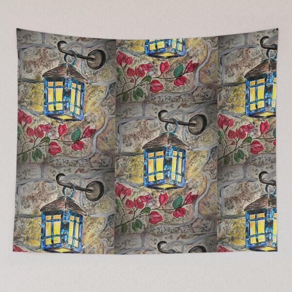 Item preview, Bougainvillea and Lantern designed and sold by SavitaGilbert.