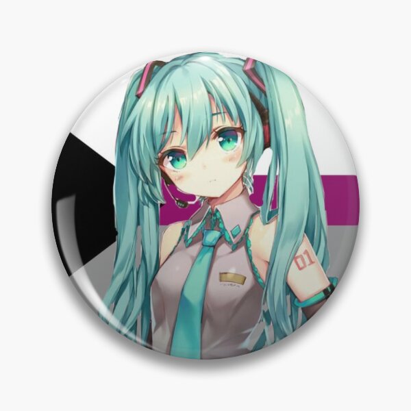 Item preview, Hatsune Miku Demisexual pin  designed and sold by Cosplayshin.