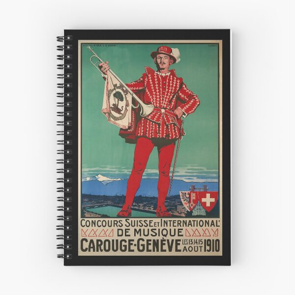 Item preview, retro concours de musique carouge geneve designed and sold by CorasPosters.