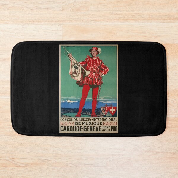 Item preview, retro concours de musique carouge geneve designed and sold by CorasPosters.