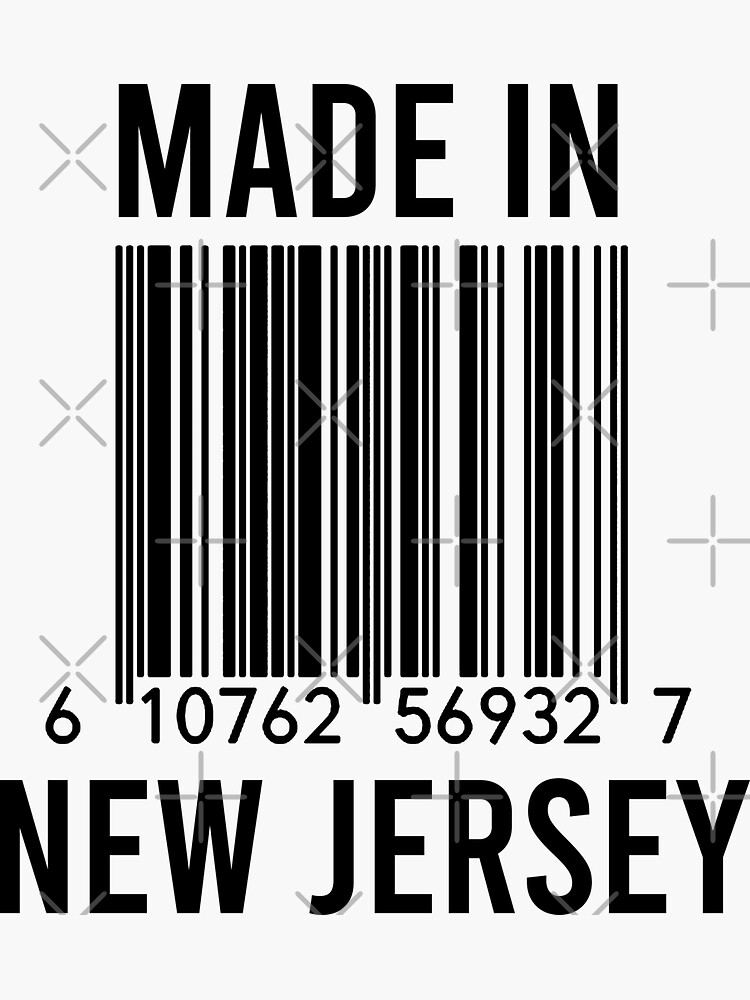 "Made In New Jersey" Sticker by Redbubble