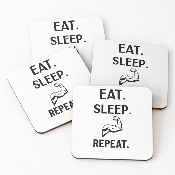 Item preview,  Eat sleep gym repeat, GYM, Workout, sports t-shirt designed and sold by LEByasser.