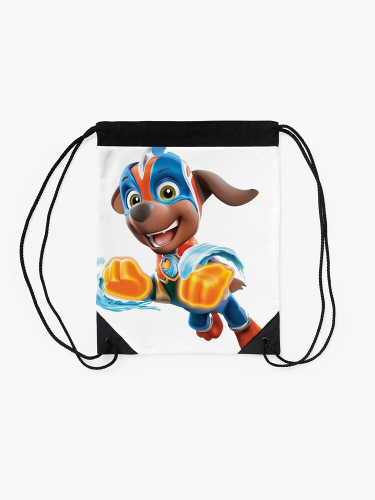 Zuma Paw Patrol Mighty Pups Super Paws Drawstring Bag for Sale by Miguel Araujo Redbubble