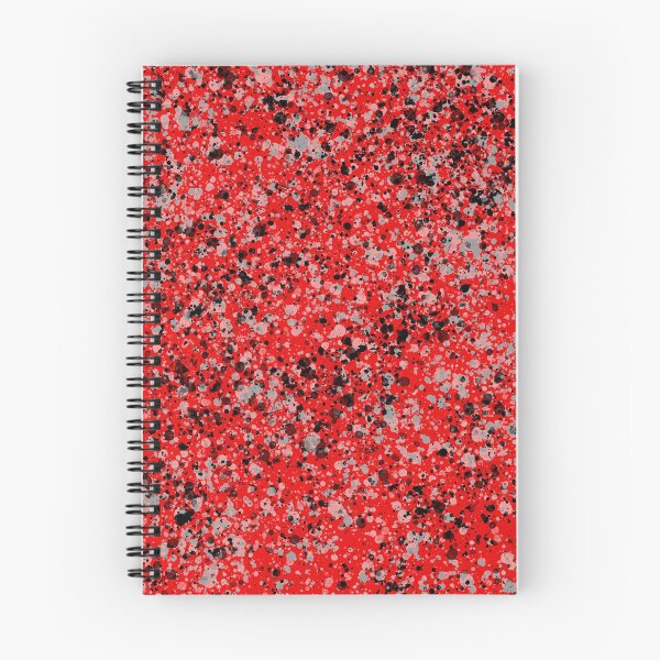 Item preview, Splatter Design in Black and Grey on Red designed and sold by Whoopsidoodle.