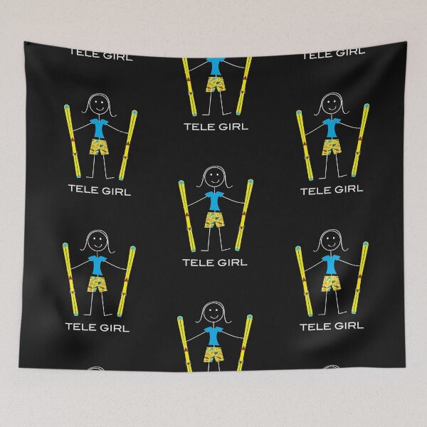 Item preview, Funny Womens Telemark Skier design designed and sold by whyitsme.