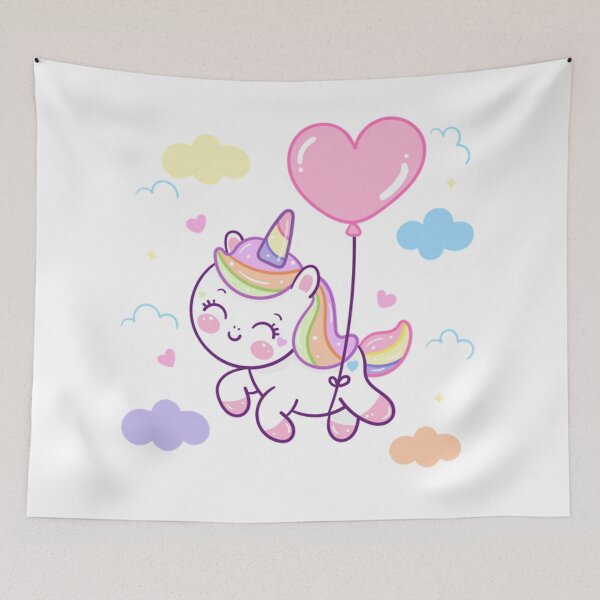 Item preview, cute unicorn with heart designed and sold by RenatoGuzman.