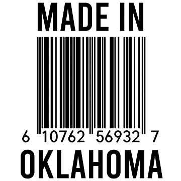 Artwork thumbnail, Made In Oklahoma by RandomStuffShop