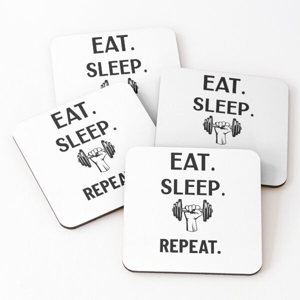 Item preview,  Eat sleep gym repeat, GYM, Workout, sports t-shirt designed and sold by LEByasser.