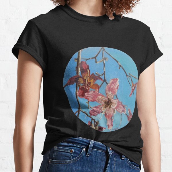 Lillies against a turquoise sky Classic T-Shirt
